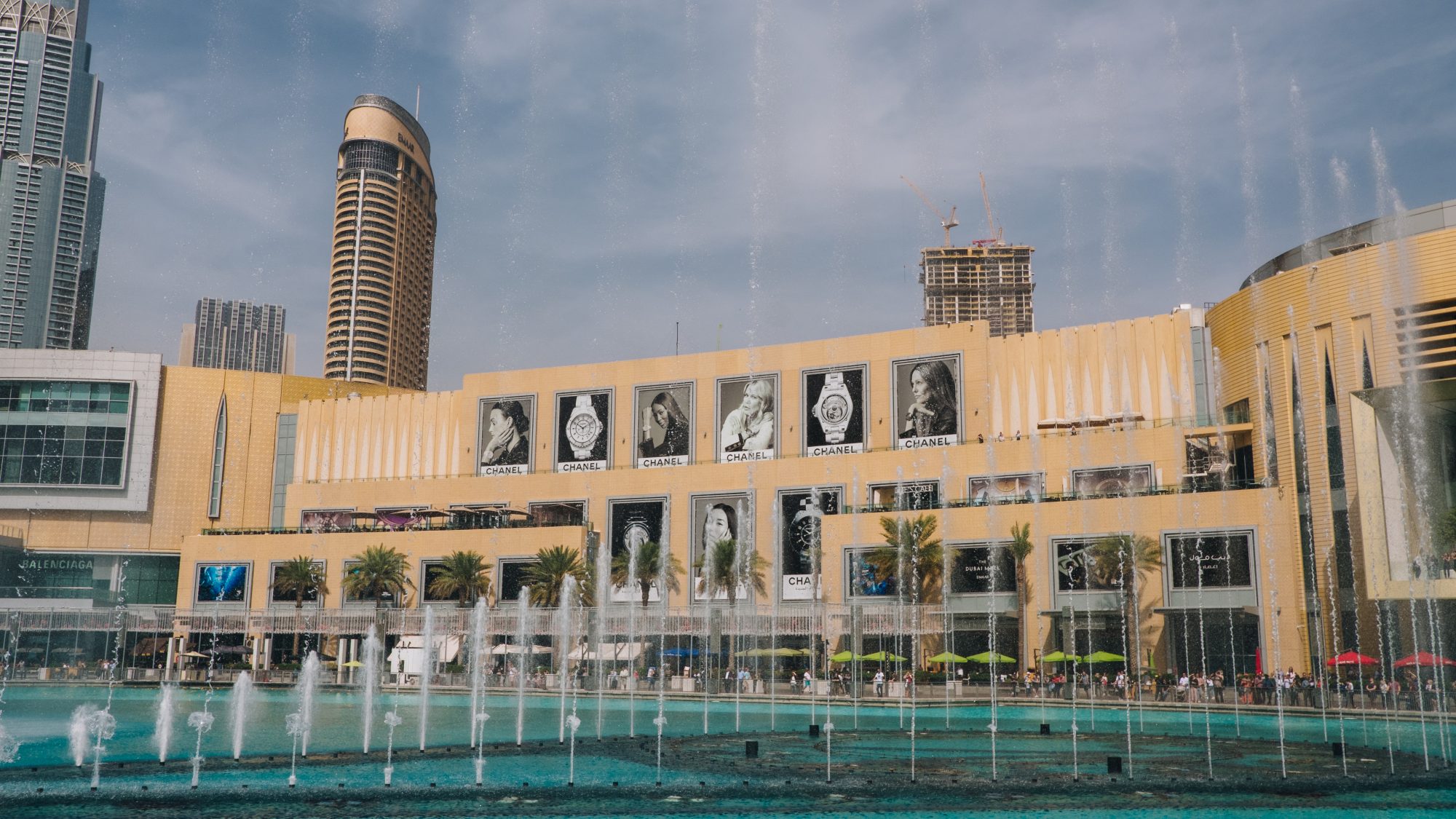 Dubaï Mall et fontaines
