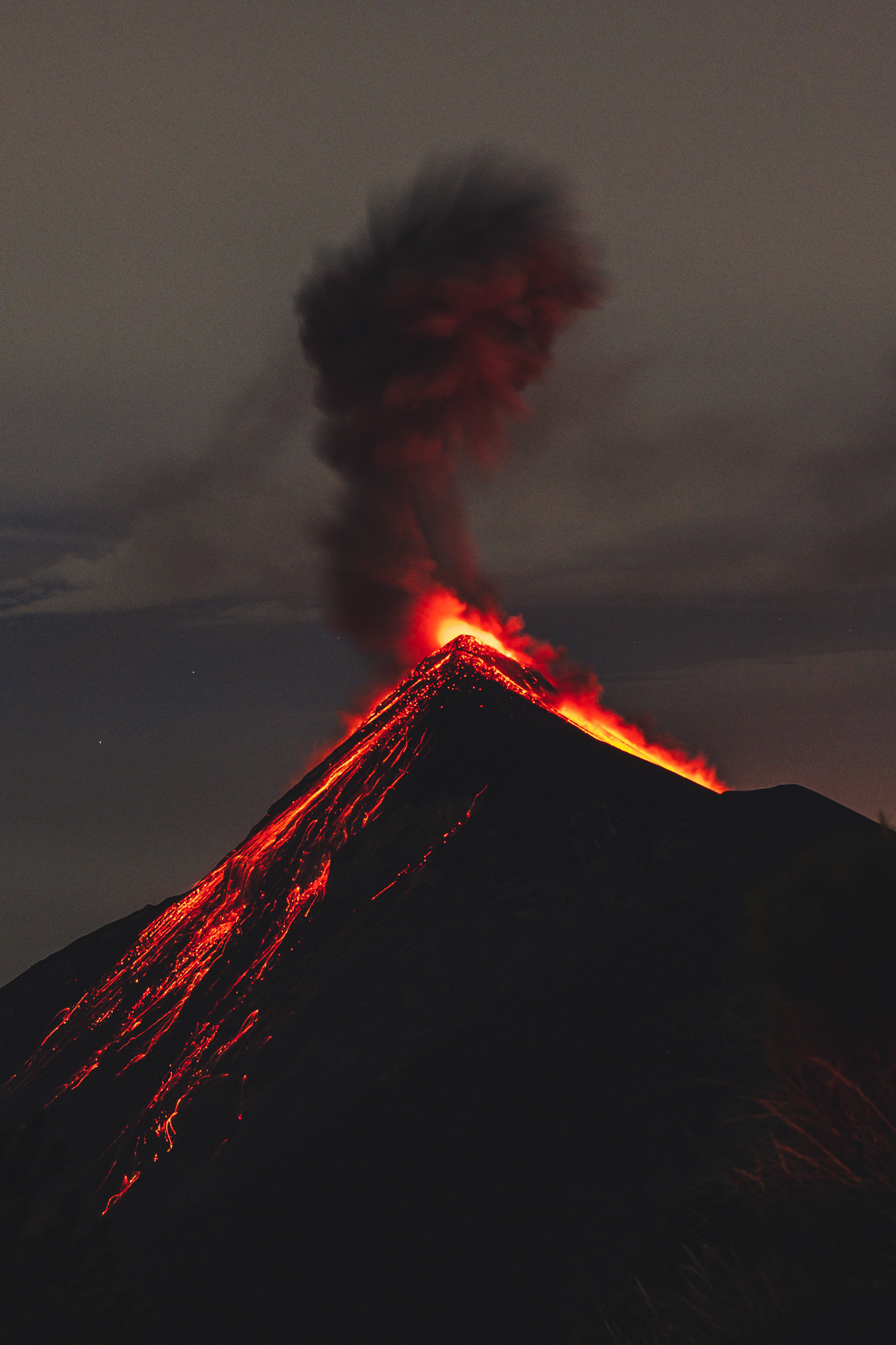fuego erupting visit guatemala