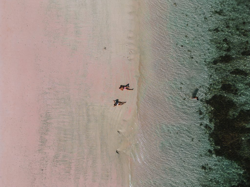 pink beach komodo